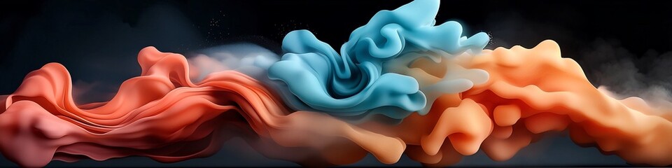 Leinwandbilder - Mesmerizing of an animation depicting the dynamic behavior of a wave packet as it undergoes absorption and loses energy at certain frequencies