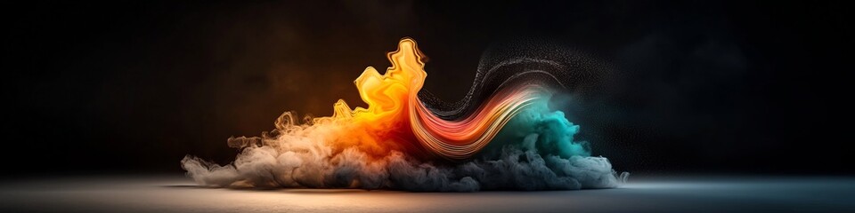 Poster - captivating animation depicting a wave packet undergoing reflection refraction and diffraction as it