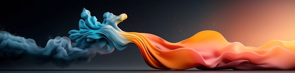 Poster - mesmerizing animation depicting a wave packet undergoing reflection refraction and diffraction at ce