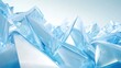 © NfL - Abstract background of light blue, transparent, sharp crystal shards.