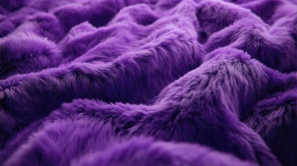 Poster - Soft and Plush Purple Fur Texture for Cozy and Luxurious Designs, Ideal for Fashion, Interior Decor, and Artistic Projects Emphasizing Opulence and Comfort