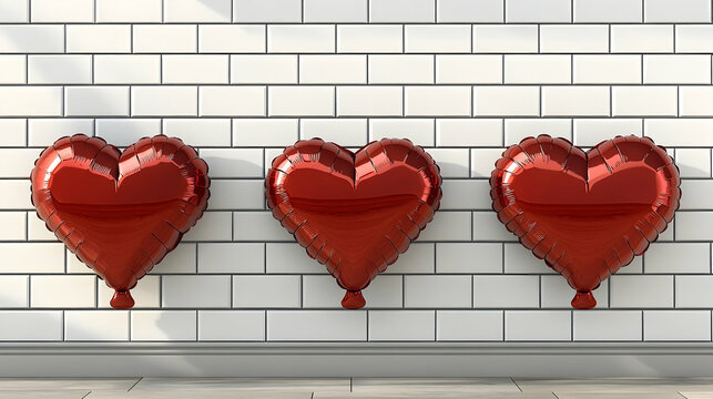 Valentine's Day background featuring a heart pattern and the words 