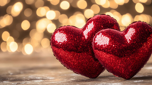 Valentine's Day background featuring a heart pattern and the words 