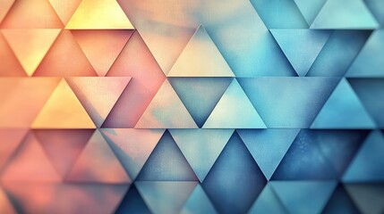 Sticker - Triangle abstract background concept. Colorful geometric triangles create a vibrant textured surface, ideal for modern designs.