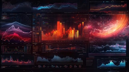 Poster - Engaging Split Collage of Data Visualizations and Market Trends