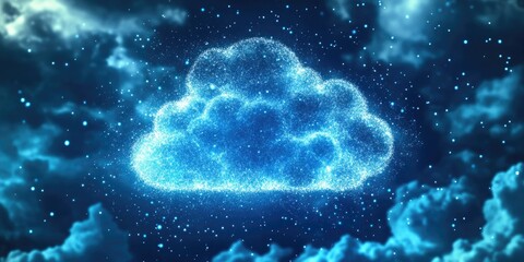 Aufkleber - Digital transformation strategy focused on automating business processes through cloud computing, customer service management, and data optimization.