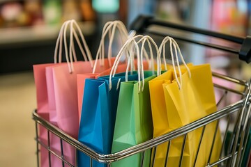 colorful shopping bags