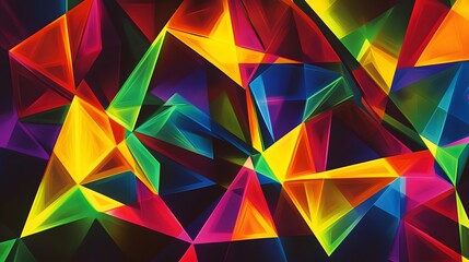 Poster - Vibrant abstract art composition digital gallery graphics colorful environment dynamic viewpoint modern aesthetics