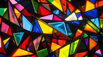 Poster - Vibrant mosaic art installation urban gallery photography colorful environment close-up view creative concept