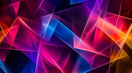 Leinwandbilder - Dynamic abstract light patterns digital art colorful design modern environment artistic viewpoint visual concept