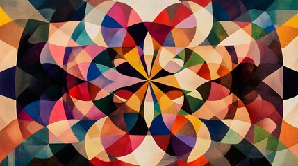 Poster - Colorful abstract art displaying dynamic patterns digital artwork vibrant environment modern viewpoint art concept