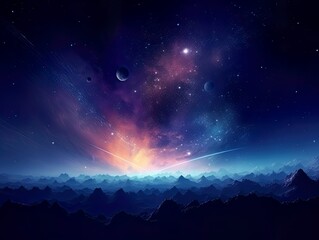Wall Mural - galaxy and universe light. galaxies sky in space planets and stars beauty of space exploration