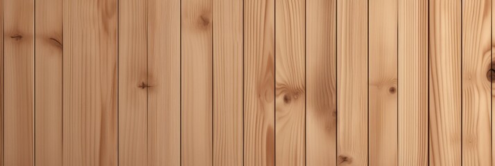 Poster - Smooth and Natural Wooden Wall Texture in Warm Brown Color with Vertical Planks Ideal for Background and Design Projects