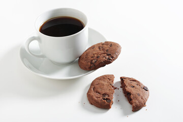 Wall Mural - Coffee and chocolate cookies