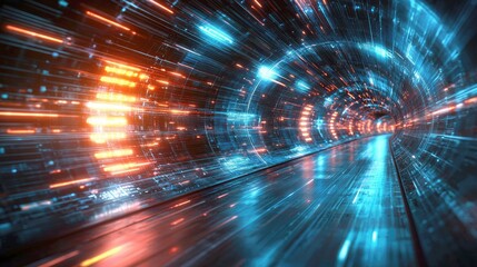 Poster - Digital Tunnel: A Journey Through the Technological Landscape of Tomorrow