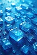 © meenmeen - Abstract geometric shapes, cool blue ice texture , teal, repeating
