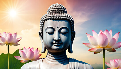 Wall Mural - buddha statute