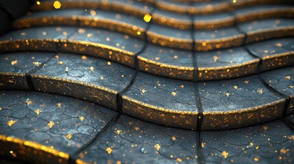 Poster - Opulent Architecture: A Glimpse into a World of Gold and Stone.  Intricate details and a luxurious aesthetic create a captivating visual experience.