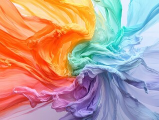 Poster - Vibrant color palettes evoking happiness and joy abstract art digital composition creative studio overhead view color theory exploration