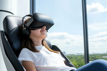 Poster - Exploring virtual reality therapy for mental health improvement urban wellness center digital experience modern environment user-centric perspective community engagement