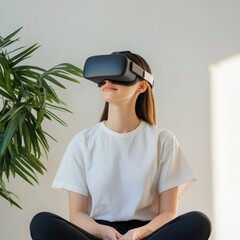 Poster - Innovative virtual reality therapy program for mental health recovery online digital content modern technology user-centric approach