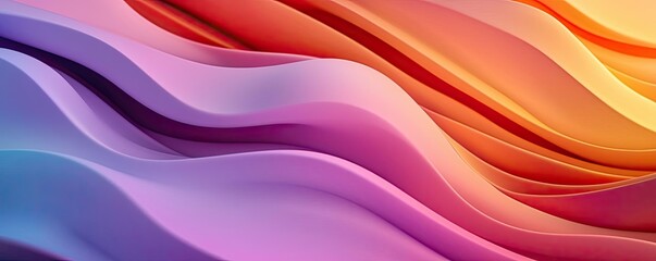 Wall Mural - Vivid gradient concept. Vibrant waves of color in a smooth, abstract design for creative projects.