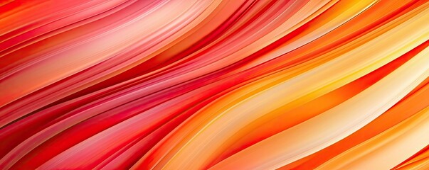 Poster - Vivid gradient concept. Vibrant red and orange waves creating a dynamic and fluid abstract background.