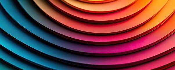 Aufkleber - Vivid gradient concept. Vibrant, colorful concentric circles creating a modern, abstract background.
