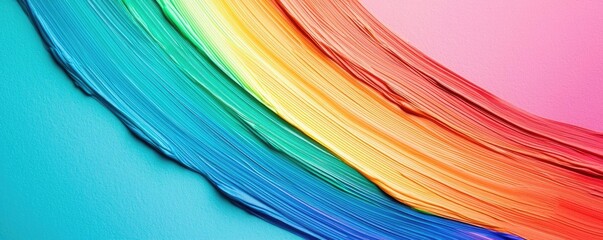 Aufkleber - Vivid gradient concept. Vibrant abstract rainbow colors blending smoothly across a textured background.