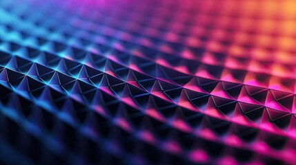 Poster - Vivid gradient concept. Colorful geometric patterns create an eye-catching visual texture on a digital surface.