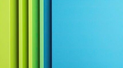 Poster - Vivid gradient concept. Abstract colorful shapes with vibrant hues against a bright blue background.