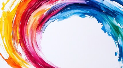 Poster - Vibrant watercolor waves of color and light create an abstract art backdrop