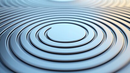 Poster - Minimal symmetry idea. Abstract water ripple patterns creating a serene and calming visual effect.
