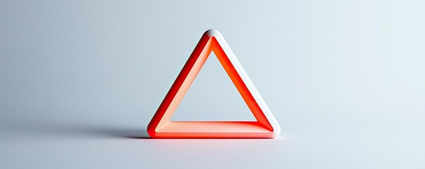 Canvas Print - Vivid gradient concept. Stylish modern triangle shape on a soft background for creative design projects.