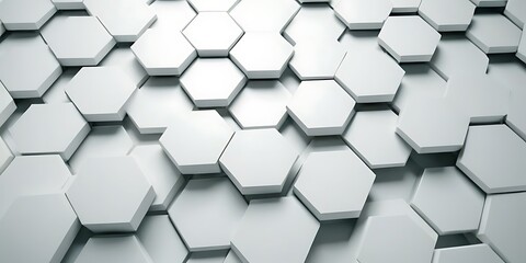 Poster - 3D render, white background, polygon mesh grid with dots and lines.backgrounds, concepts, creativity, futuristic, horizontal, no people, color image, three dimensional, abstract, art, 53