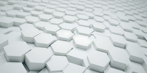 Poster - 3D render, white background, polygon mesh grid with dots and lines.backgrounds, concepts, creativity, futuristic, horizontal, no people, color image, three dimensional, abstract, art, 783