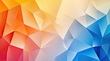 Poster - Triangle abstract background concept. Colorful abstract geometric background design with vibrant triangular shapes.