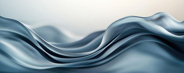 Poster - Cloudy abstract background concept. Abstract texture of flowing waves in soft shades of blue, perfect for backgrounds and designs.