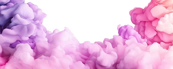 Poster - Blurred abstract background idea. Vibrant swirling clouds of pink and purple smoke create an abstract artistic background.