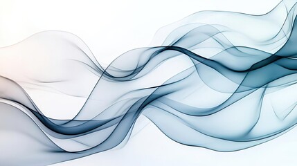 Poster - Cloudy abstract background concept. Abstract blue and gray waves creating a soothing and modern digital background.