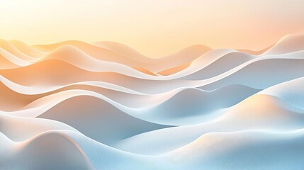 Poster - Cloudy abstract background concept. Soft, flowing waves of pastel colors create a serene and tranquil landscape.