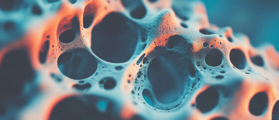 Poster - Microscopic textures reveal intricate patterns and hidden details in an abstract background