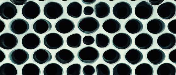 Aufkleber - Exploration of symmetry in abstract patterns featuring harmonious circles and balanced designs