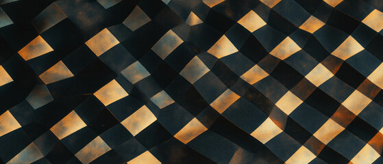 Poster - Symmetrical abstract pattern with balanced compositions in harmonious design