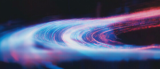 Poster - Exploring abstract representations of space and time through vibrant technological concepts