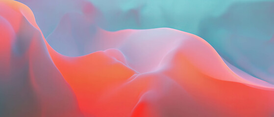 Poster - Beautiful abstract textures with calming gradients in soft hues for serene aesthetics