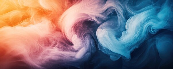 Poster - Cloudy abstract background concept. Vibrant abstract smoke patterns create a mesmerizing visual effect.