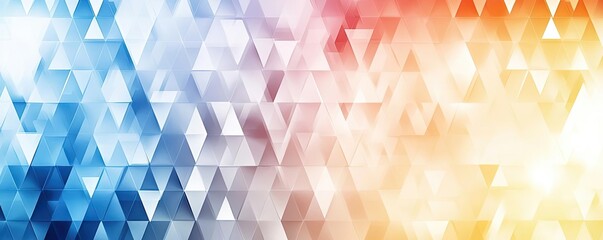 Aufkleber - Triangle abstract background concept. Colorful abstract geometric background with triangular patterns in vibrant hues and tones.