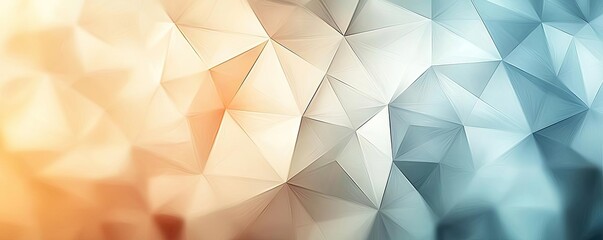Poster - Triangle abstract background concept. Abstract geometric design with soft colors in a modern and artistic composition.