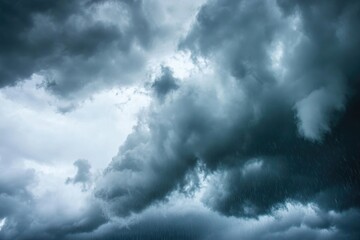 Poster - A plane flying through the clouds, suitable for use in travel or aviation related contexts